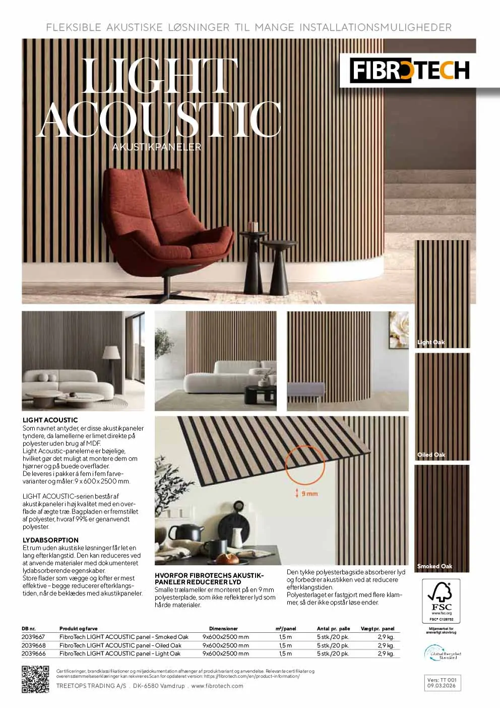 LIGHT ACOUSTIC Datablad