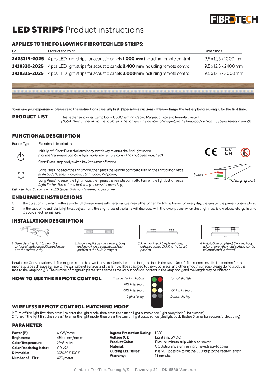 LED skinner Manual