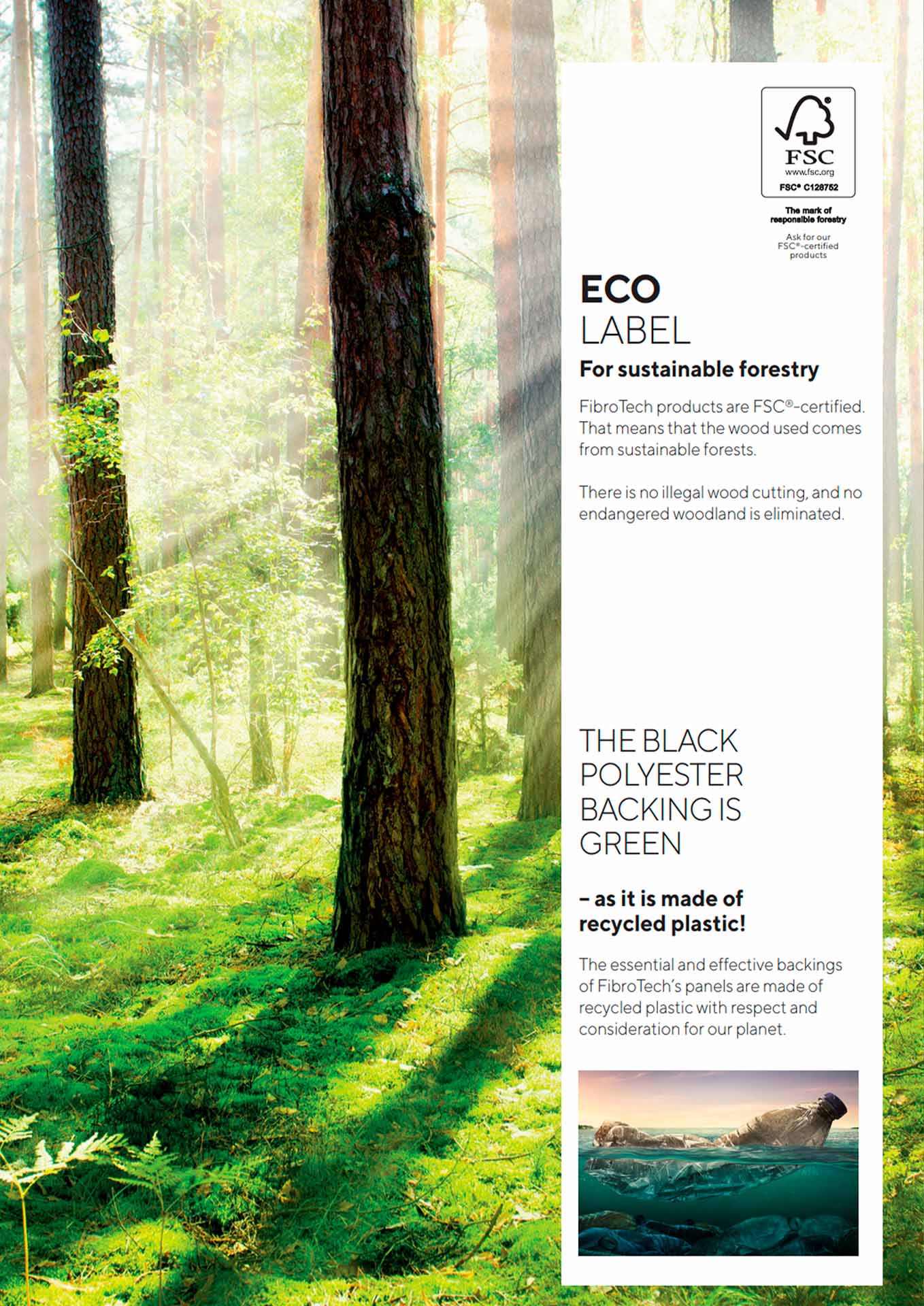 Ansvarligt byggeri - FibroTech Eco Label med FSC®-certificering